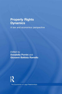 Omslagafbeelding: Property Rights Dynamics 1st edition 9780415363822