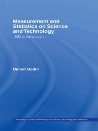 Omslagafbeelding: Measurement and Statistics on Science and Technology 1st edition 9780415341042