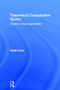 Imagen de portada: Theoretical Comparative Syntax 1st edition 9780415341035