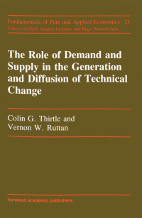 Imagen de portada: Role Of Demand And Supply In T 1st edition 9783718603848