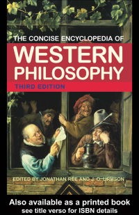 Cover image: The Concise Encyclopedia of Western Philosophy 3rd edition 9780415329231