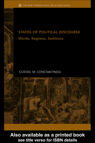 Imagen de portada: States of Political Discourse 1st edition 9780415328357