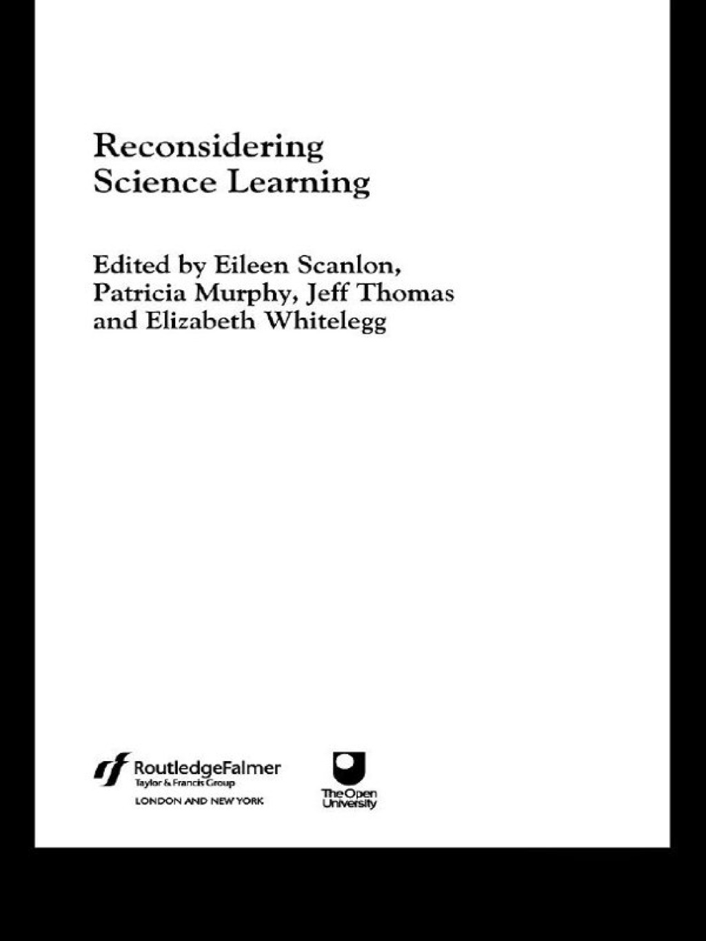 Reconsidering Science Learning 1st Edition