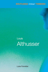 Cover image: Louis Althusser 1st edition 9781032296906