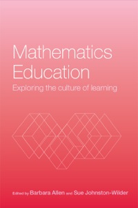 Cover image: Mathematics Education 1st edition 9780415327008