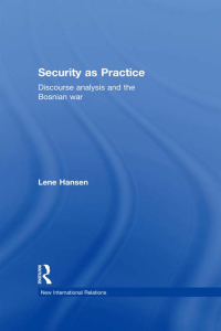 Cover image: Security as Practice 1st edition 9780415335751