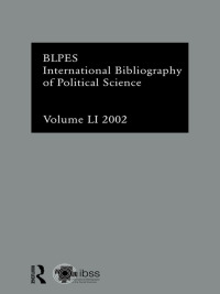 صورة الغلاف: IBSS: Political Science: 2002 Vol.51 1st edition 9780415326360