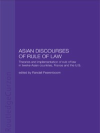 Imagen de portada: Asian Discourses of Rule of Law 1st edition 9780415326131