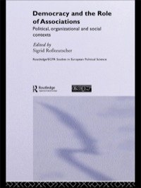 Imagen de portada: Democracy and the Role of Associations 1st edition 9780415325486
