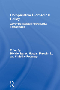 Imagen de portada: Comparative Biomedical Policy 1st edition 9780415325479