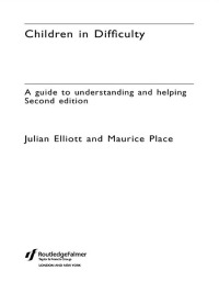 Cover image: Children in Difficulty 2nd edition 9780415325448