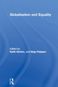 Imagen de portada: Globalisation and Equality 1st edition 9780415325394