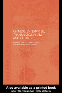 Cover image: Chinese Enterprise, Transnationalism and Identity 1st edition 9780415325271