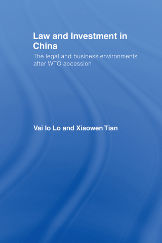 Cover image: Law and Investment in China 1st edition 9780415324793