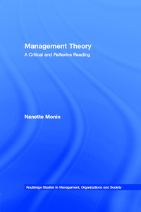 Cover image: Management Theory 1st edition 9780415323994