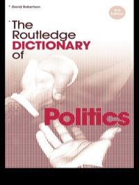 صورة الغلاف: The Routledge Dictionary of Politics 1st edition 9780415323772