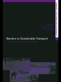 Cover image: Barriers to Sustainable Transport 1st edition 9780415323628