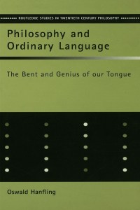 Imagen de portada: Philosophy and Ordinary Language 2nd edition 9781138173316