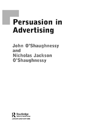 Imagen de portada: Persuasion in Advertising 1st edition 9780415322232