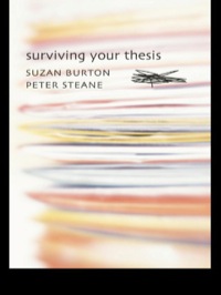 Imagen de portada: Surviving Your Thesis 1st edition 9780415322225