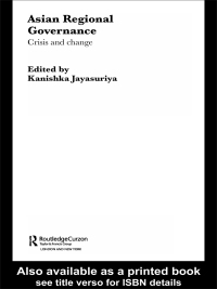 صورة الغلاف: Asian Regional Governance 1st edition 9780415470117