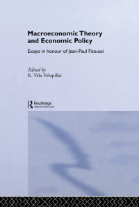 Imagen de portada: Macroeconomic Theory and Economic Policy 1st edition 9780415655491
