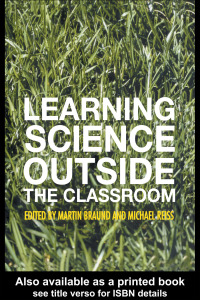 Imagen de portada: Learning Science Outside the Classroom 1st edition 9780415321174