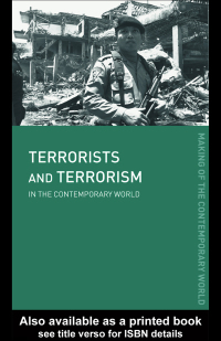 Cover image: Terrorists and Terrorism 1st edition 9780415320863