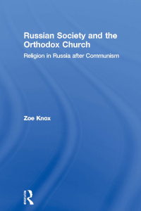 Cover image: Russian Society and the Orthodox Church 1st edition 9780415546164