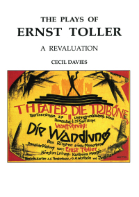 صورة الغلاف: The Plays of Ernst Toller 1st edition 9783718656141
