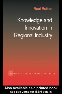 صورة الغلاف: Knowledge and Innovation in Regional Industry 1st edition 9780415320146