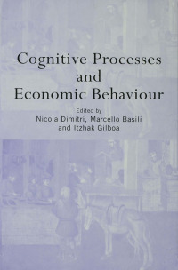 Titelbild: Cognitive Processes and Economic Behaviour 1st edition 9780415320054
