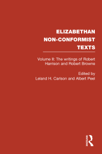 Immagine di copertina: The Writings of Robert Harrison and Robert Browne 1st edition 9780415319904