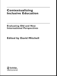 Cover image: Contextualizing Inclusive Education 1st edition 9780415478823