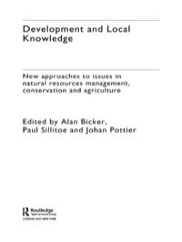 Cover image: Development and Local Knowledge 1st edition 9780415511162