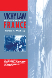 Omslagafbeelding: Vichy Law and the Holocaust in France 1st edition 9783718658923