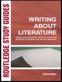 Cover image: Writing About Literature 1st edition 9780415314459