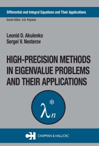 Cover image: High-Precision Methods in Eigenvalue Problems and Their Applications 1st edition 9780367842468