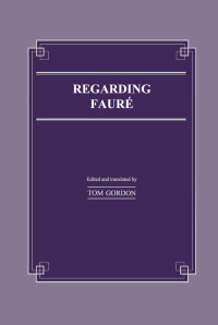 Cover image: Regarding Faure 1st edition 9781138984868