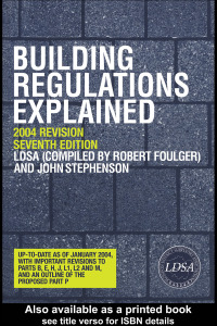 Cover image: Building Regulations Explained 7th edition 9780415308625