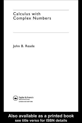 Imagen de portada: Calculus with Complex Numbers 1st edition 9780415308472