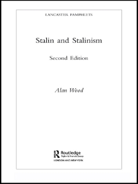 Cover image: Stalin and Stalinism 2nd edition 9780415307321