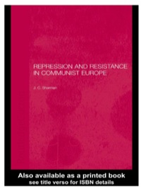 Cover image: Repression and Resistance in Communist Europe 1st edition 9780415306690