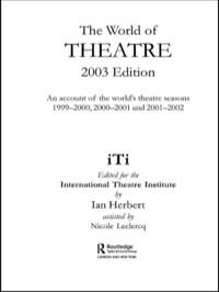 Imagen de portada: World of Theatre 2003 Edition 1st edition 9780415306218