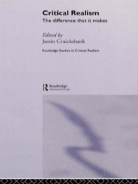 Cover image: Critical Realism 1st edition 9780415434447