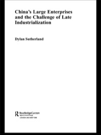 صورة الغلاف: China's Large Enterprises and the Challenge of Late Industrialisation 1st edition 9780415305815