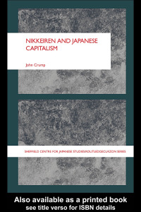 Cover image: Nikkeiren and Japanese Capitalism 1st edition 9781138977211