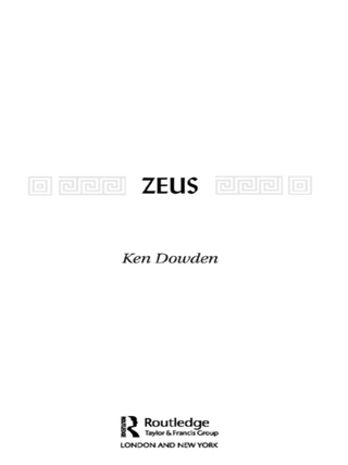 Cover image: Zeus 1st edition 9780415305020