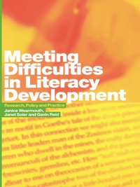 Imagen de portada: Meeting Difficulties in Literacy Development 1st edition 9780415304702
