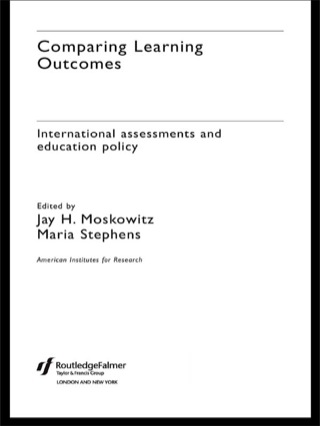 Imagen de portada: Comparing Learning Outcomes 1st edition 9780415304191